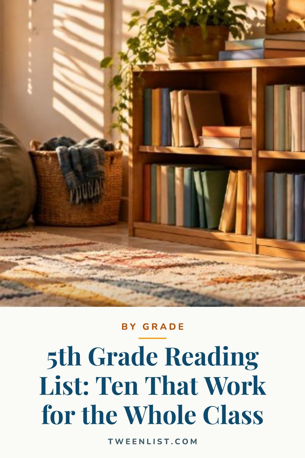 5th Grade Reading List: Ten That Work for the Whole Class — pin graphic
