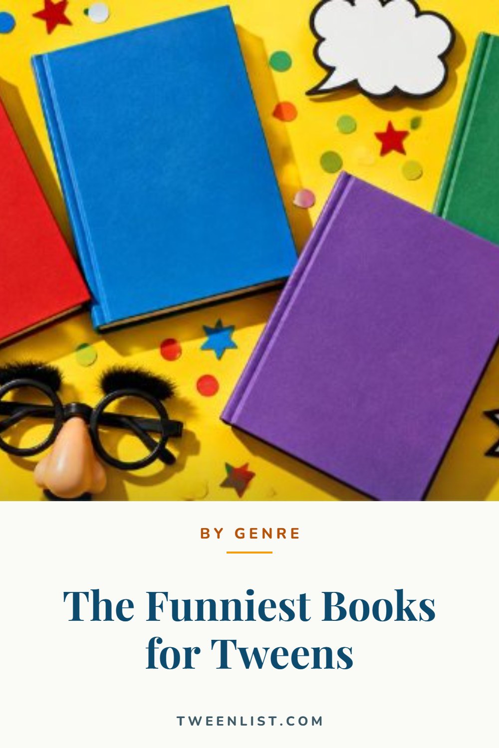 The Funniest Books for Tweens — pin graphic