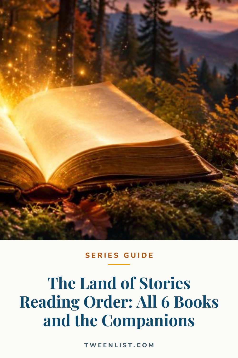 The Land of Stories Reading Order: All 6 Books and the Companions — pin graphic