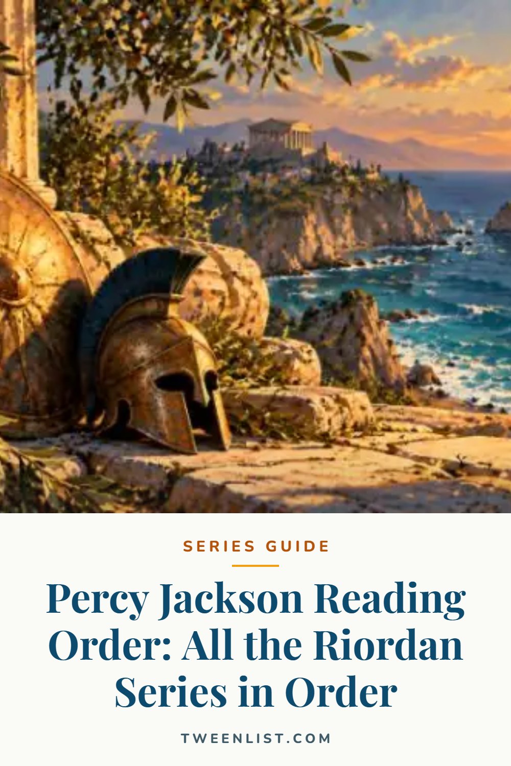 Percy Jackson Reading Order: All the Riordan Series in Order — pin graphic